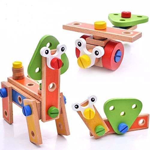 Wooden DIY Mechanix building Blocks