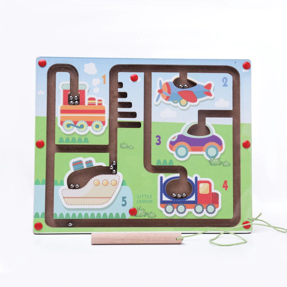 Modes of Transport Magnet Maze Board