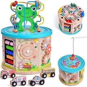 Wooden Frog Activity Cube