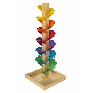 Wooden Flower marble run