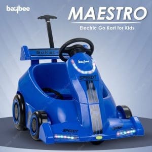 Baybee Electric Go Kart Car - Blue/Yellow/Red