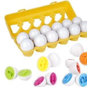 Matching Eggs Numbers & Colors