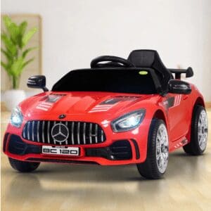Spyder Pro Battery Operated Car - White/Yellow/Red